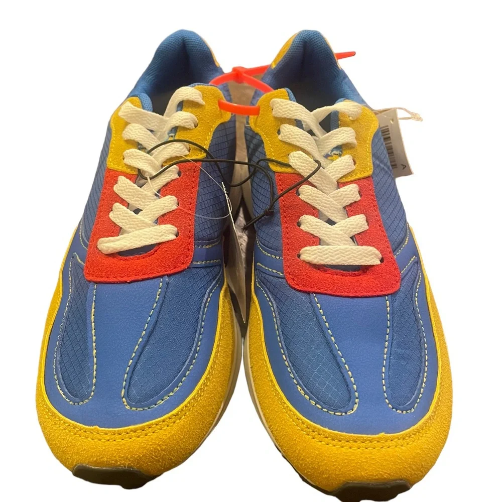 Lidl and Djibril Cisseé Blue Yellow Red Tennis Shoes December 2022 Womens Size 7 - Picture 10 of 10